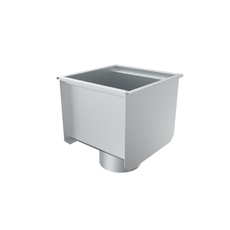 Rectangular trap 380x380 with vertical outlet 200 mm